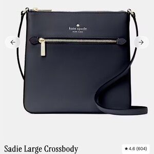 Kate Spade Sadie  large Crossbody Black NWT